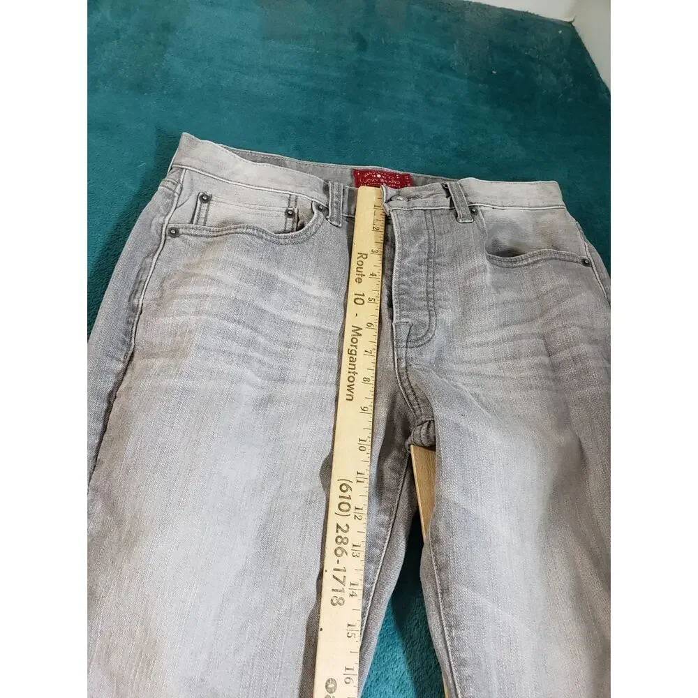 Lucky Brand Jeans Size 30x32 Mens Gray Pants Stretch 121 Heritage Slim Straight